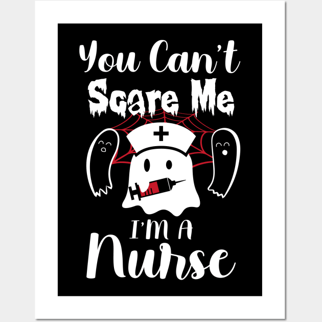 Nurse funny halloween t-shirt Wall Art by inland_studio